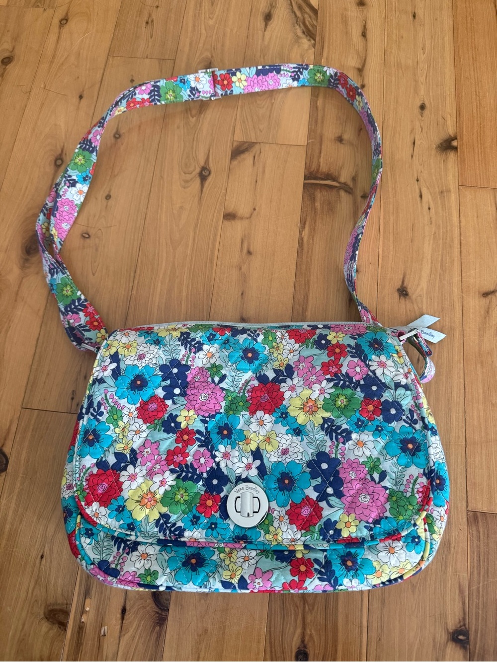 Vera Bradley Floral Quilted Crossbody Bag in Multicolor